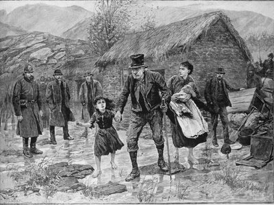 Scene at an Irish Eviction in County Kerry, from 
